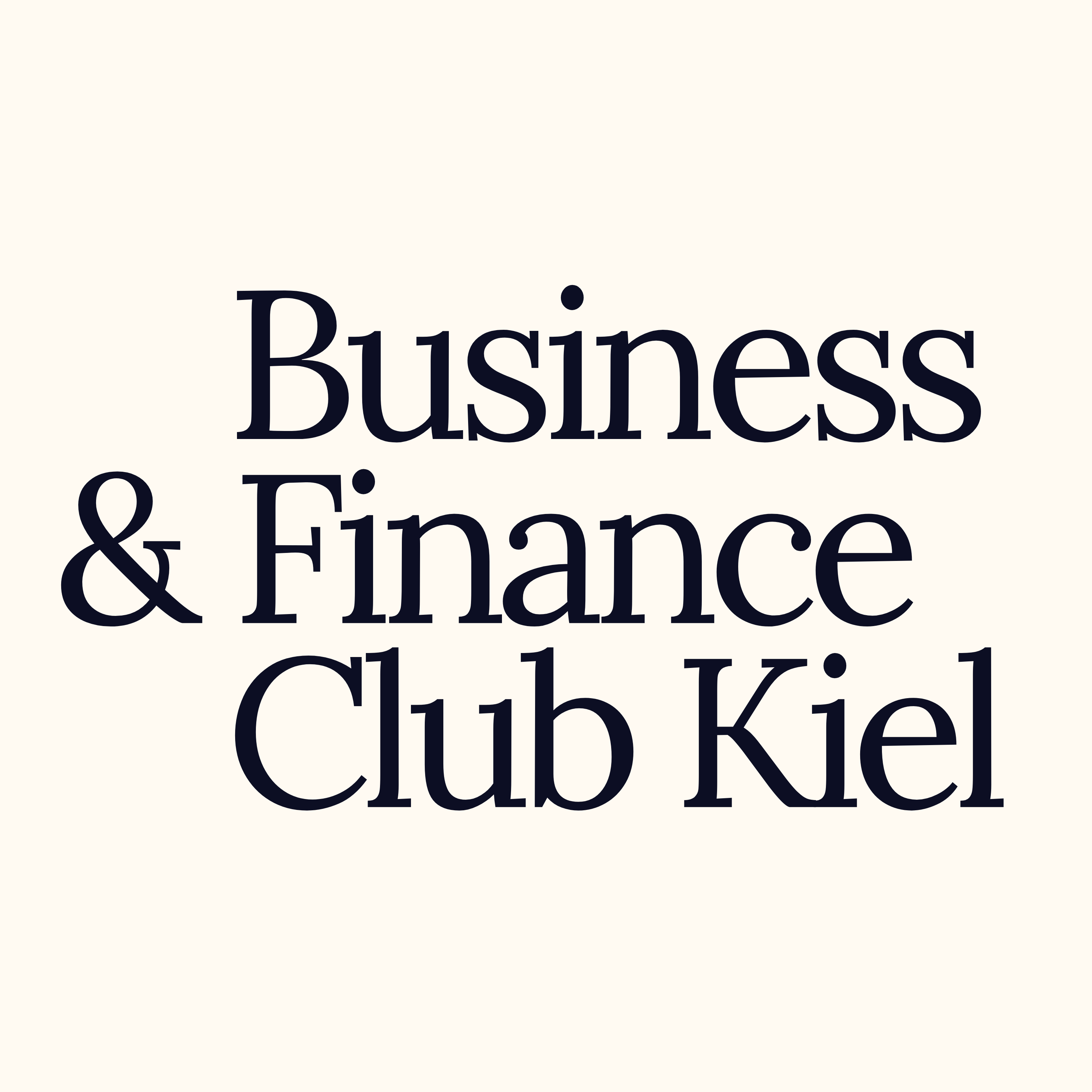 Business and Finance Club Kiel e.V. Logo